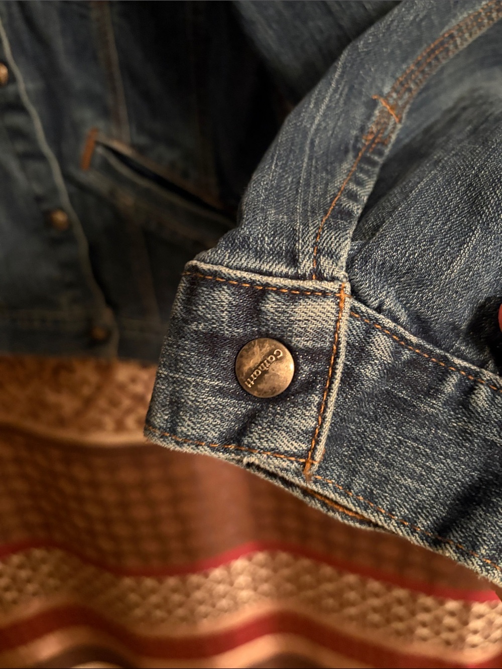 Carhartt Blue Denim Trucker Jacket - Picture 6 of 6